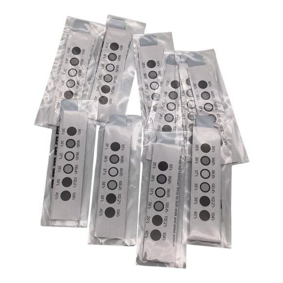10pcs Reusable Forehead Thermometer Strips For Fever Temperature Monitoring - Picture 1 of 6